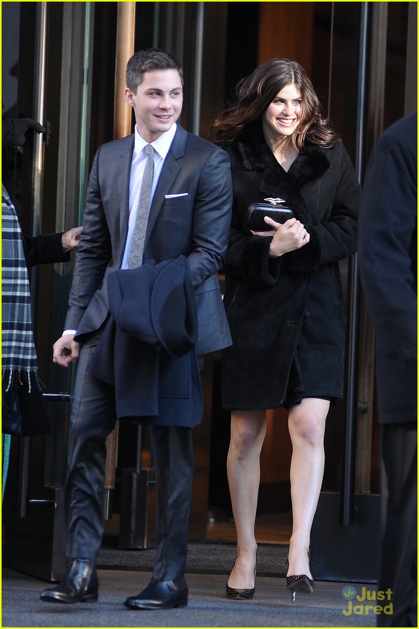 Logan Lerman: 'Noah' Premiere with Alexandra Daddario!
