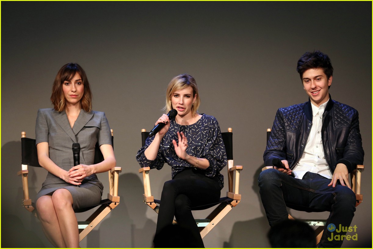 Nat Wolff Makes Emma Roberts Laugh Lots at The Apple Store