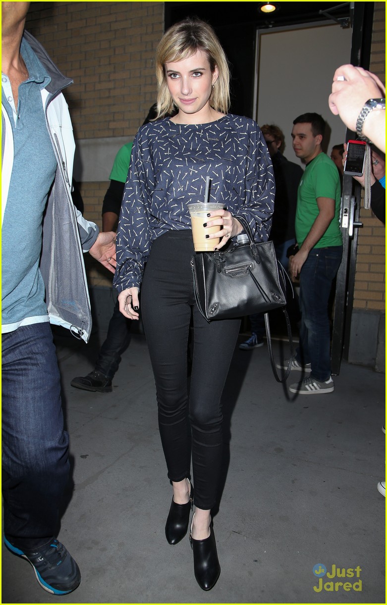 Nat Wolff Makes Emma Roberts Laugh Lots at The Apple Store
