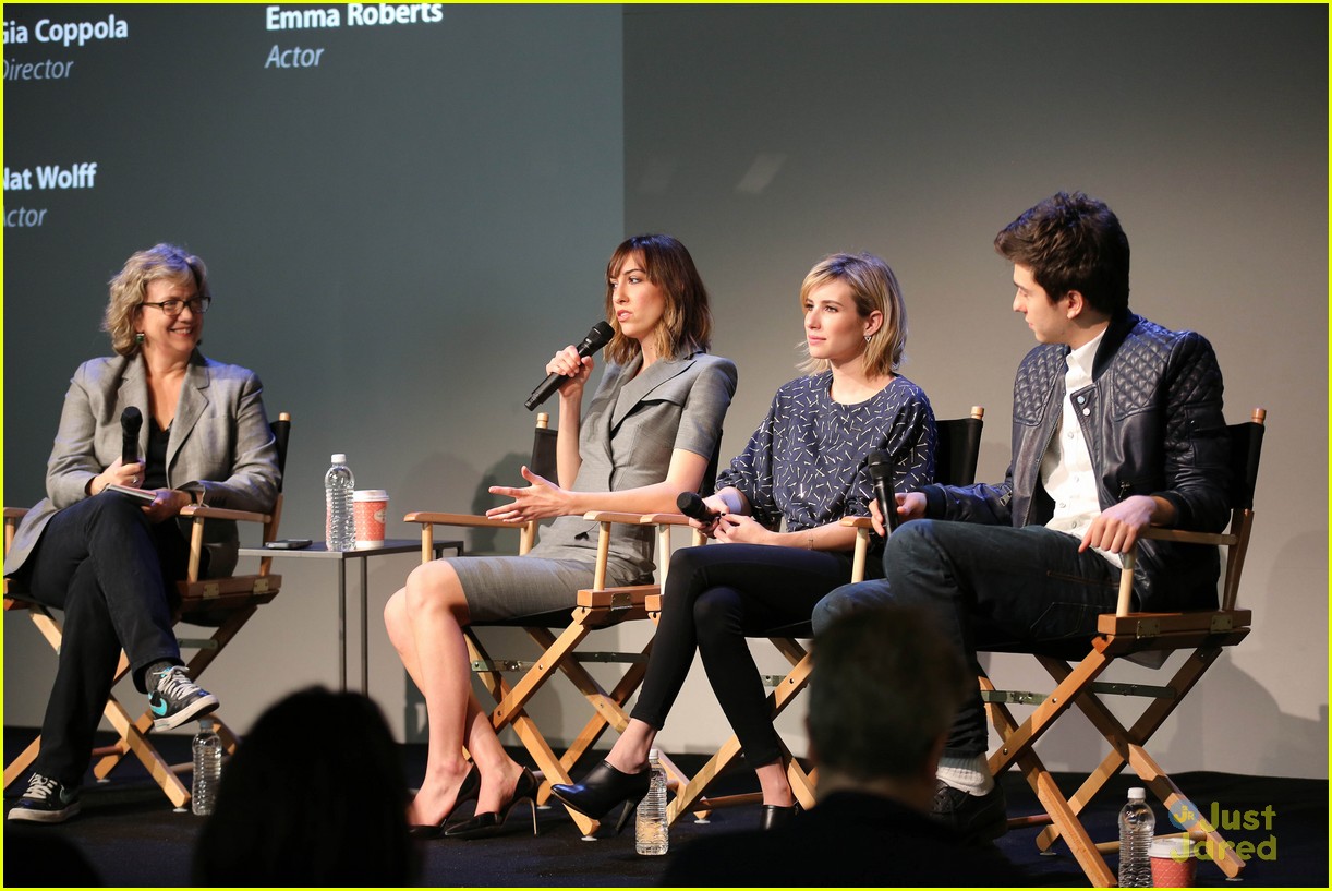 Nat Wolff Makes Emma Roberts Laugh Lots at The Apple Store