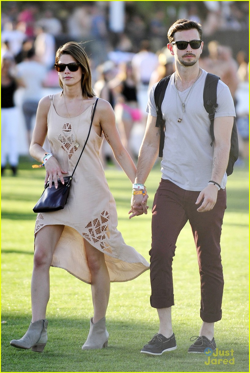 Ashley Greene and Boyfriend Paul Khoury Hang Out with Kellan Lutz at Coachella!
