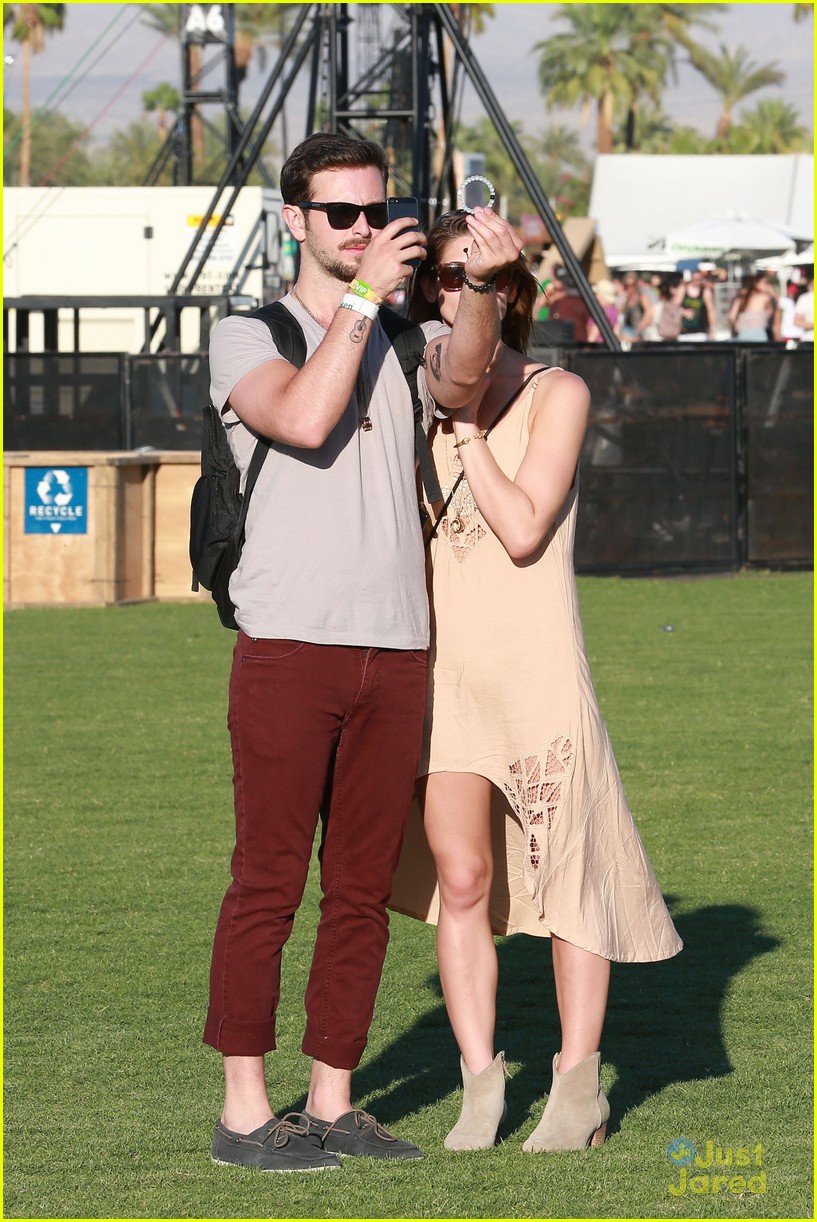 Ashley Greene and Boyfriend Paul Khoury Hang Out with Kellan Lutz at Coachella!
