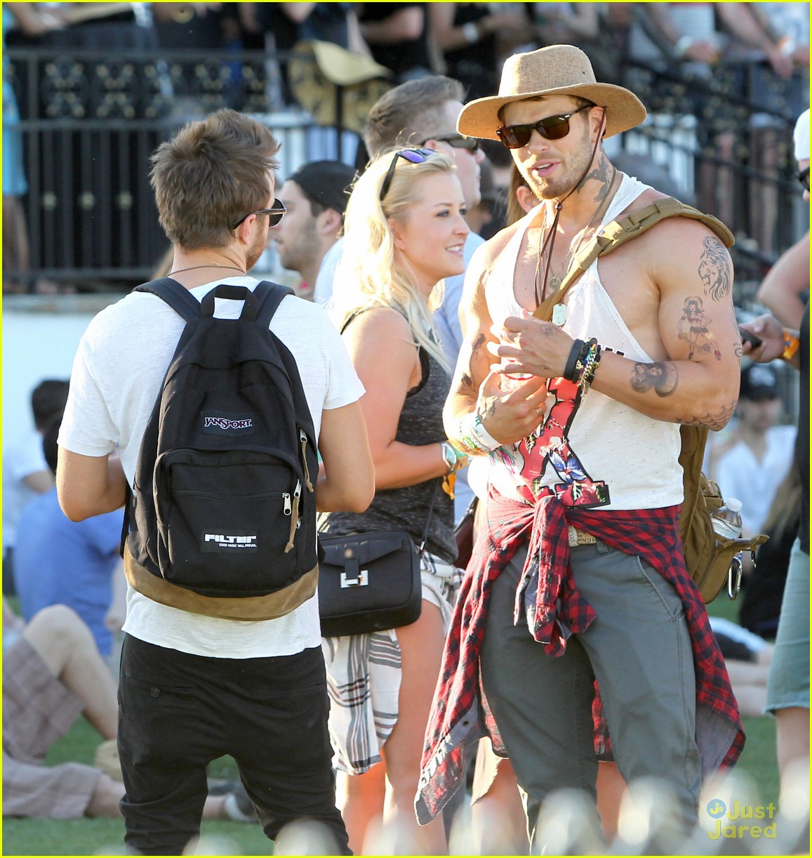 Ashley Greene and Boyfriend Paul Khoury Hang Out with Kellan Lutz at Coachella!