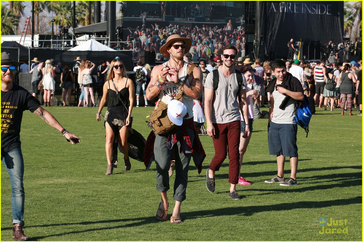 Ashley Greene and Boyfriend Paul Khoury Hang Out with Kellan Lutz at Coachella!
