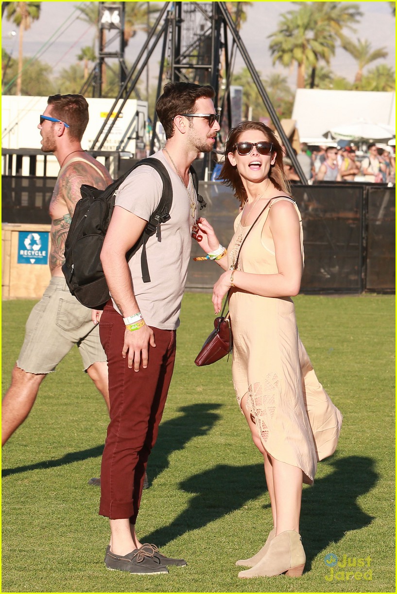 Ashley Greene and Boyfriend Paul Khoury Hang Out with Kellan Lutz at Coachella!