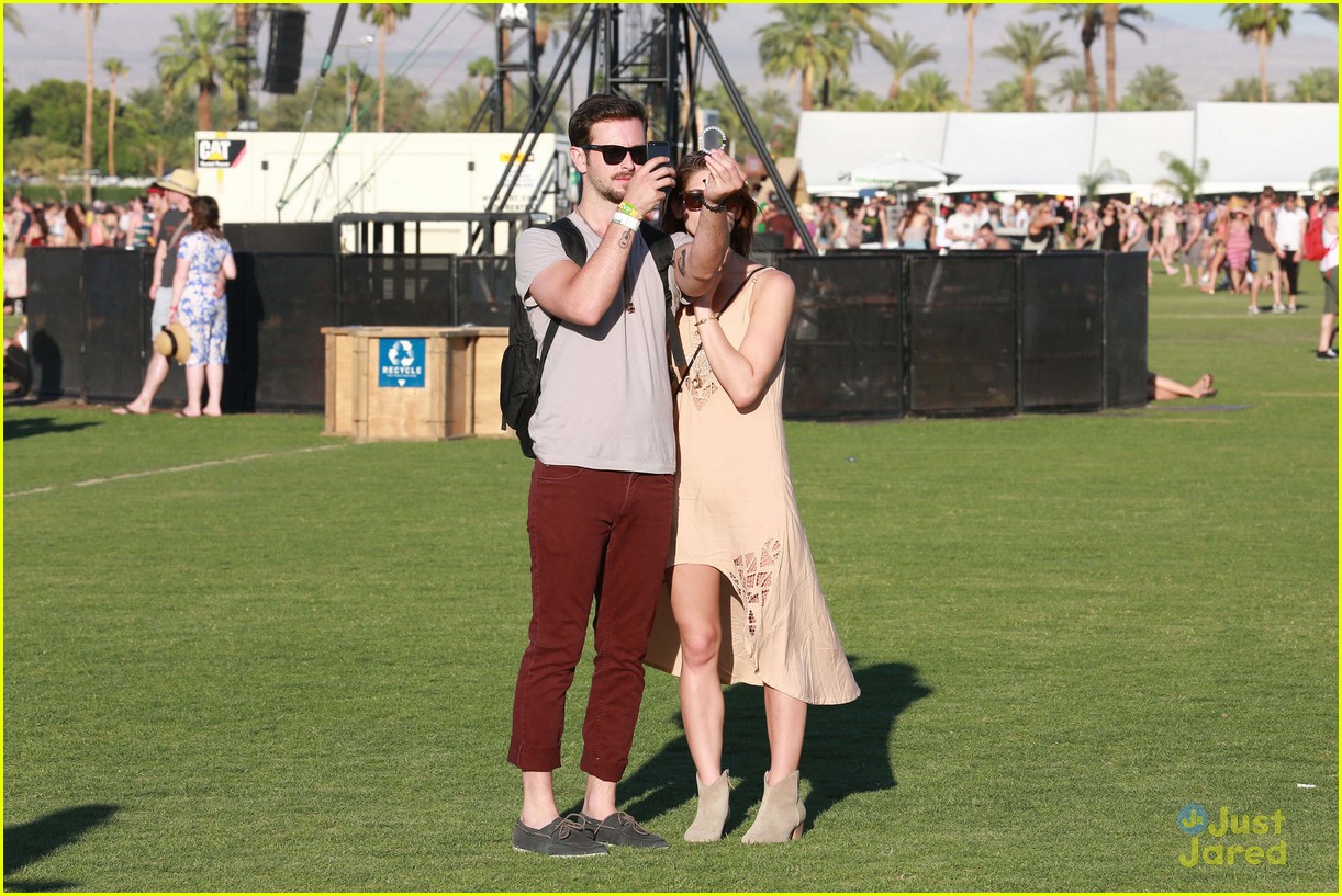 Ashley Greene and Boyfriend Paul Khoury Hang Out with Kellan Lutz at Coachella!