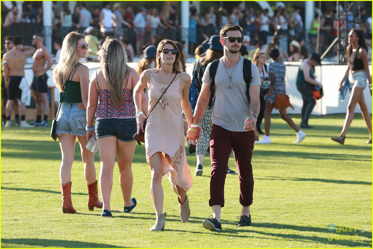 Ashley Greene and Boyfriend Paul Khoury Hang Out with Kellan Lutz at Coachella!
