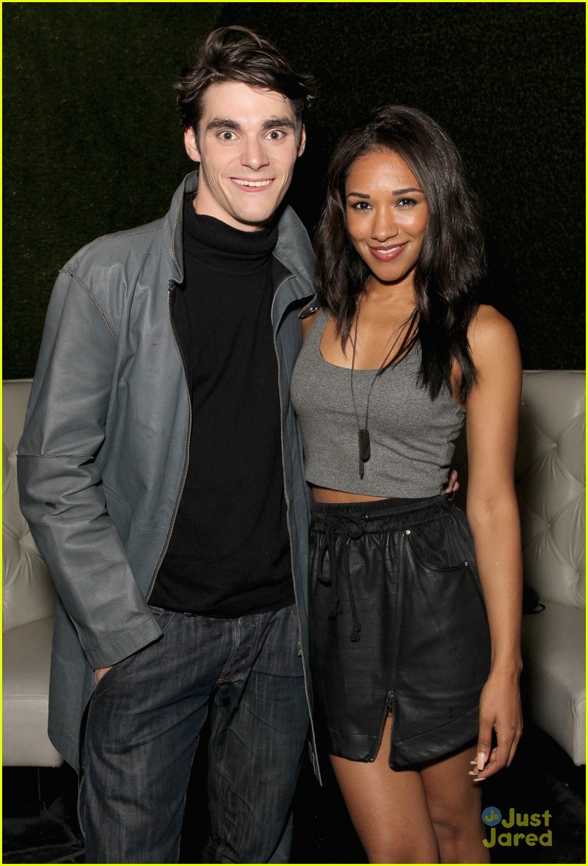Candice Patton Gets Silly with RJ Mitte at 'OK! Magazine' Party!