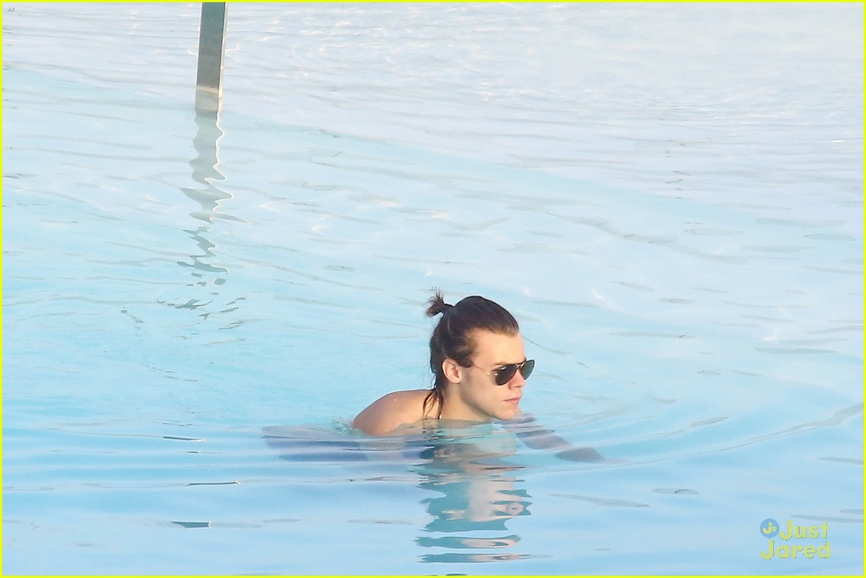 Harry Styles Goes Shirtless Again in Rio!