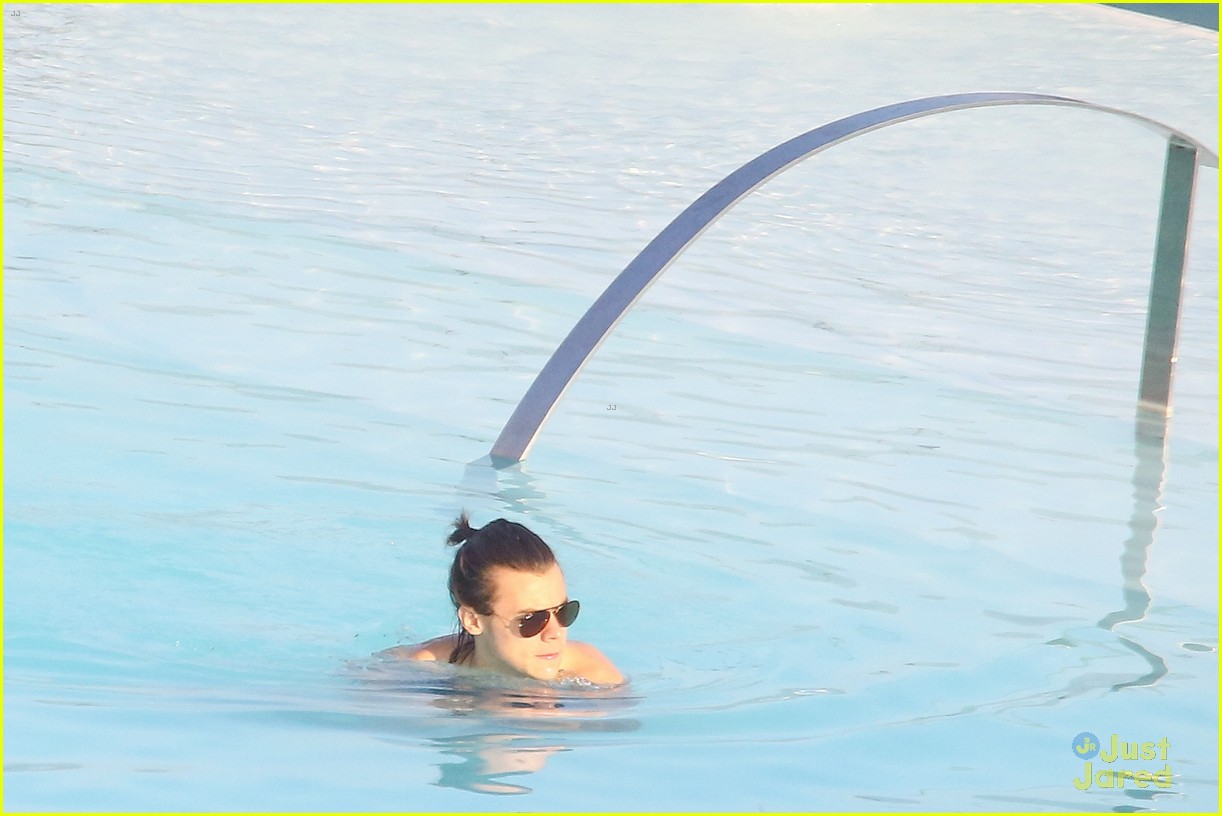 Harry Styles Goes Shirtless Again in Rio!