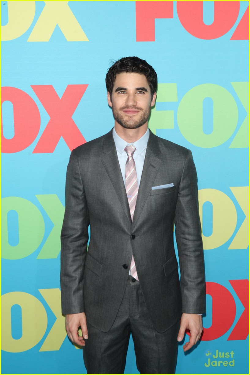 Lea Michele Joins Darren Criss & Chord Overstreet at Fox FanFront Presentation 2014!