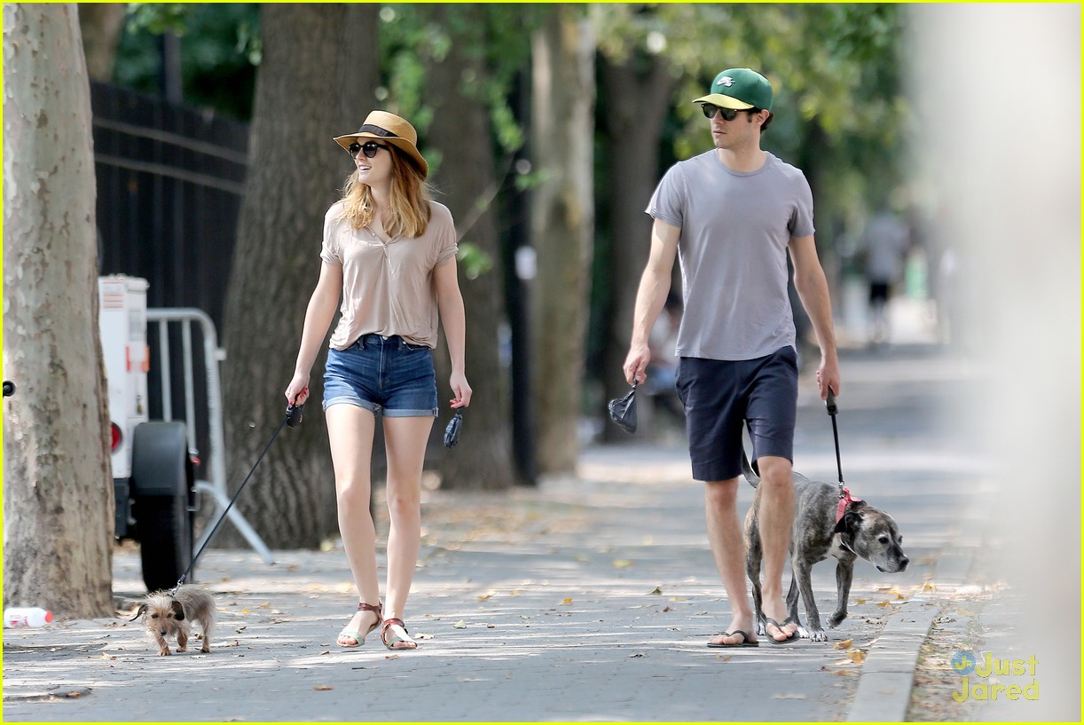 Leighton Meester Has the Look of Love on Dog Walk with Adam Brody!