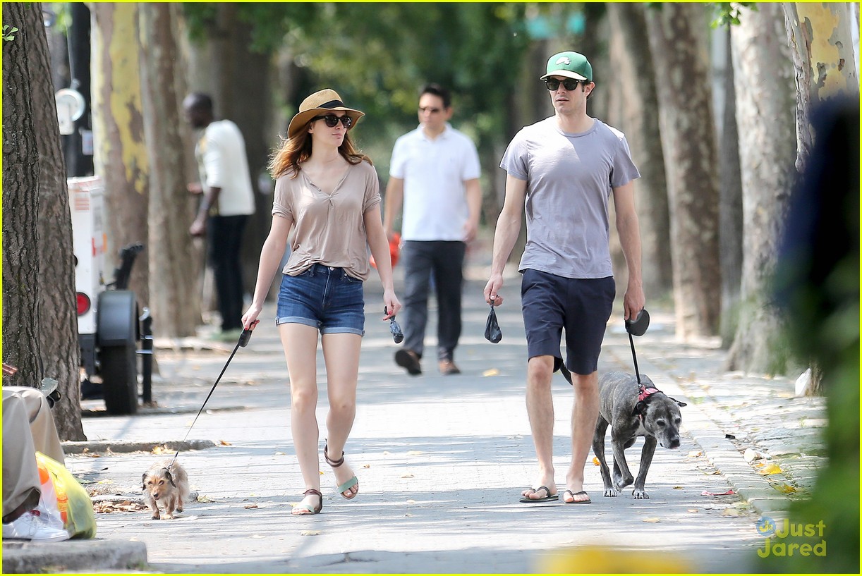 Leighton Meester Has the Look of Love on Dog Walk with Adam Brody!