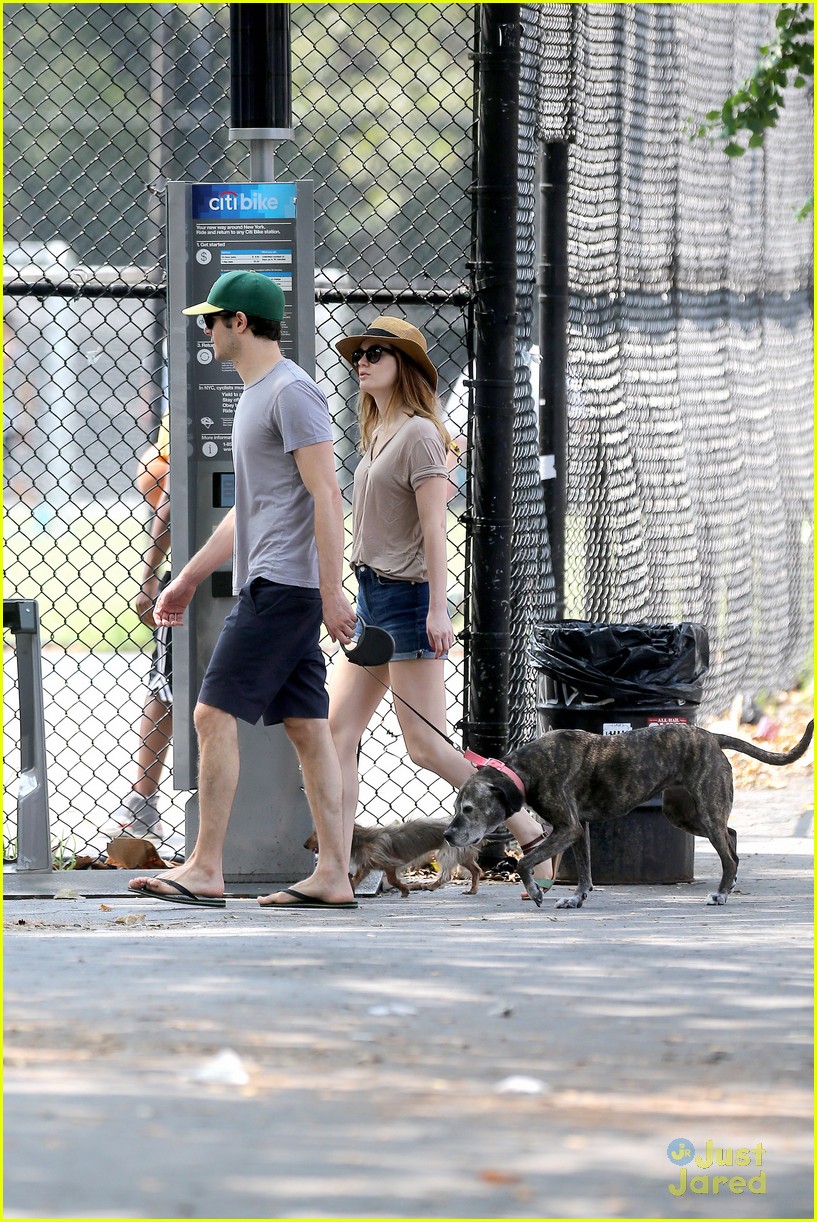 Leighton Meester Has the Look of Love on Dog Walk with Adam Brody!