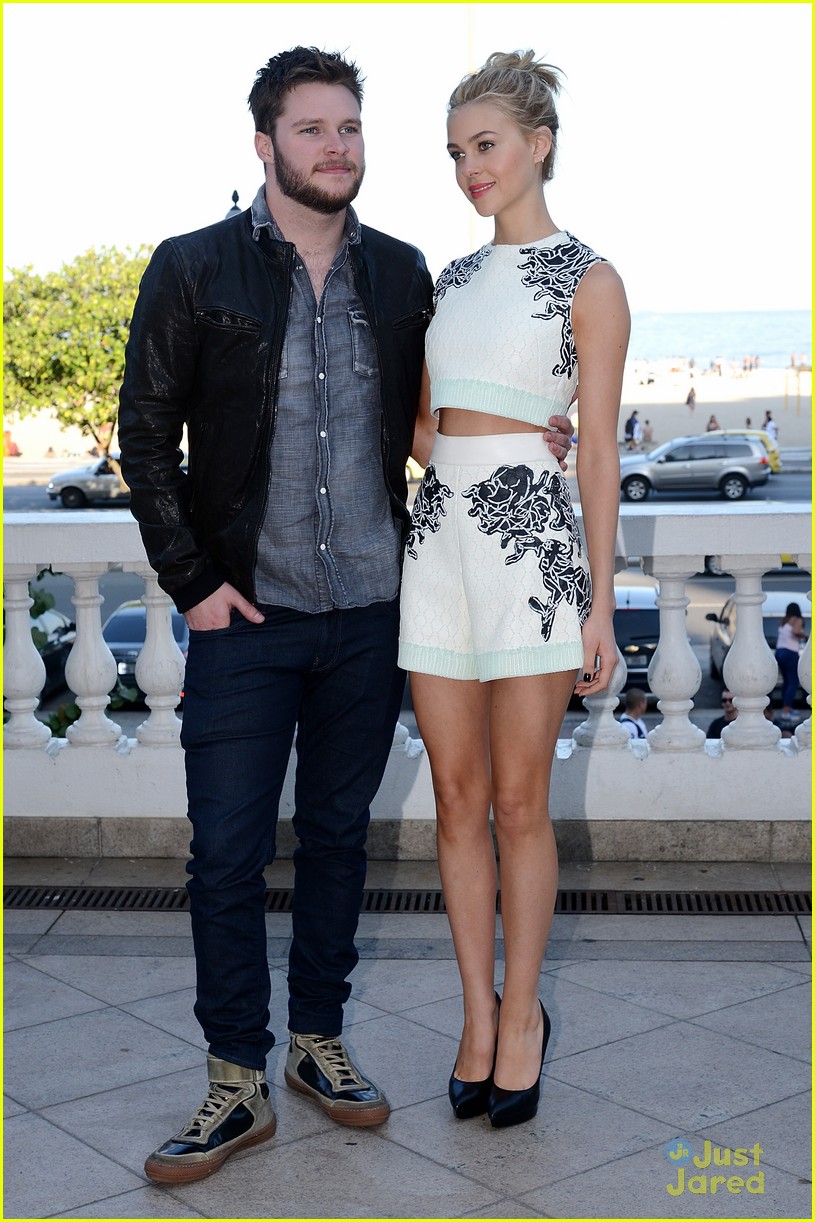 Nicola Peltz & Jack Reynor Hit the Beach for 'Transformers' Photo Call in Rio