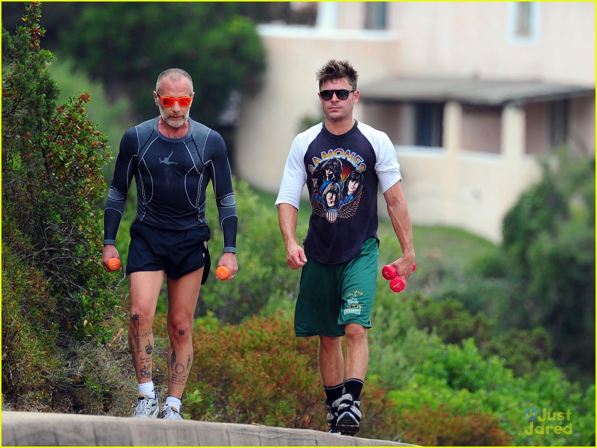 Zac Efron Does a Cardio Workout with New Pal Gianluca Vacchi!
