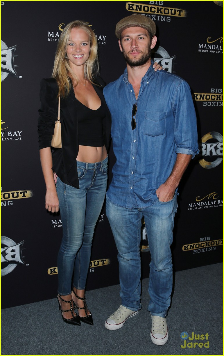 Alex Pettyfer Makes First Official Appearance with Girlfriend Marloes Horst!