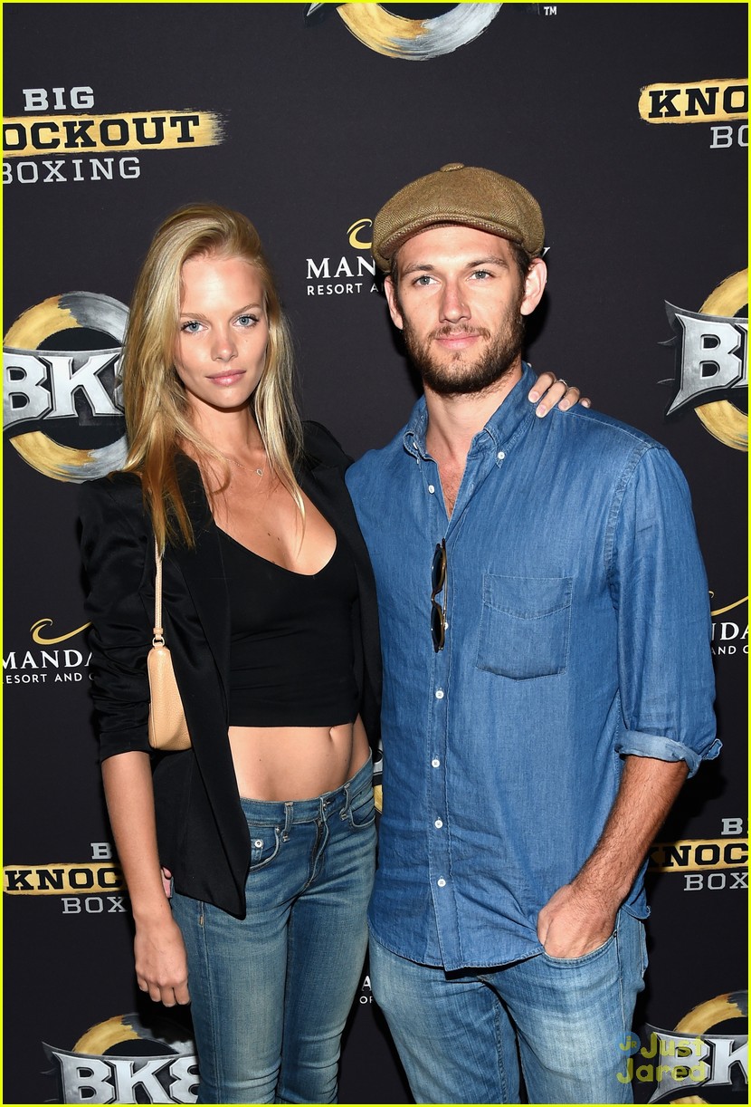Alex Pettyfer Makes First Official Appearance with Girlfriend Marloes Horst!