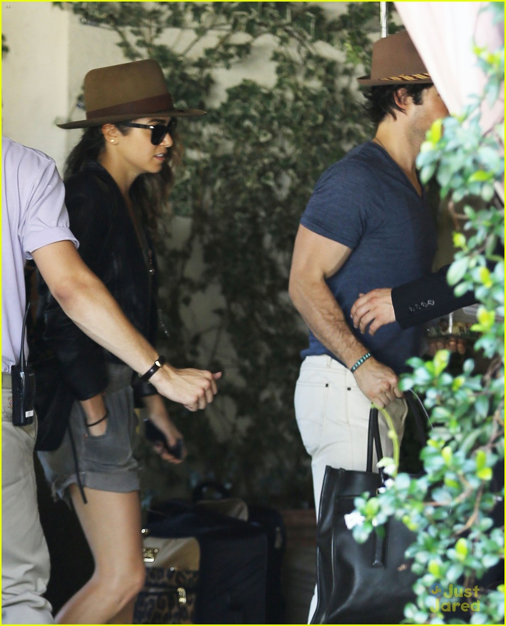 Ian Somerhalder & Nikki Reed Hold Hands & Kiss During Joan's on Third Lunch