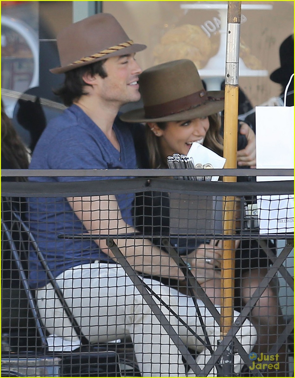 Ian Somerhalder & Nikki Reed Hold Hands & Kiss During Joan's on Third Lunch