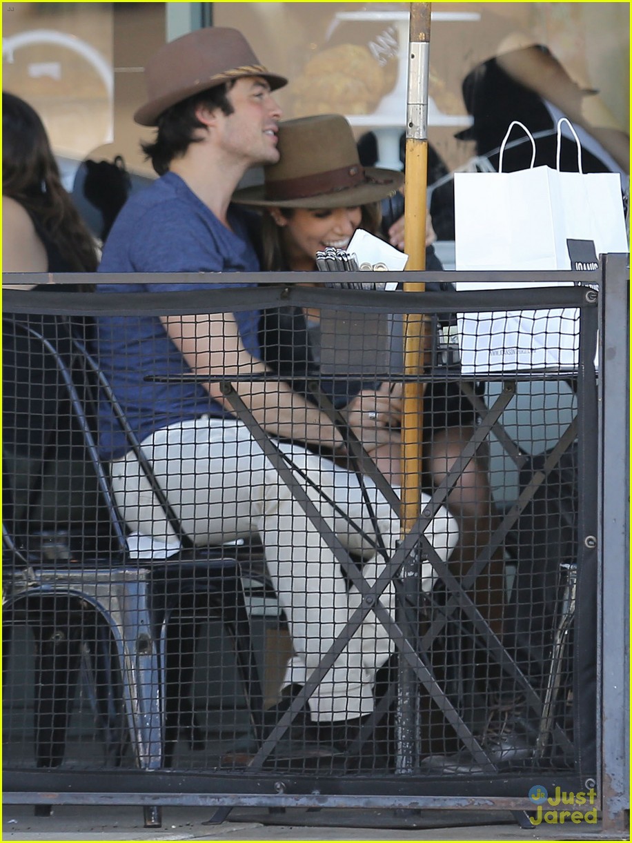 Ian Somerhalder & Nikki Reed Hold Hands & Kiss During Joan's on Third Lunch