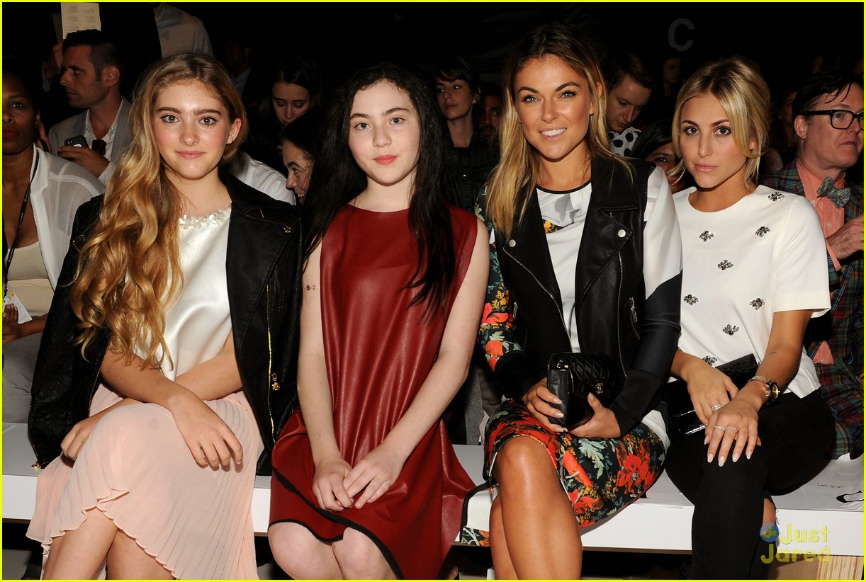 Willow Shields Watches Erin Fetherston Show From Front Row with Cassie Scerbo
