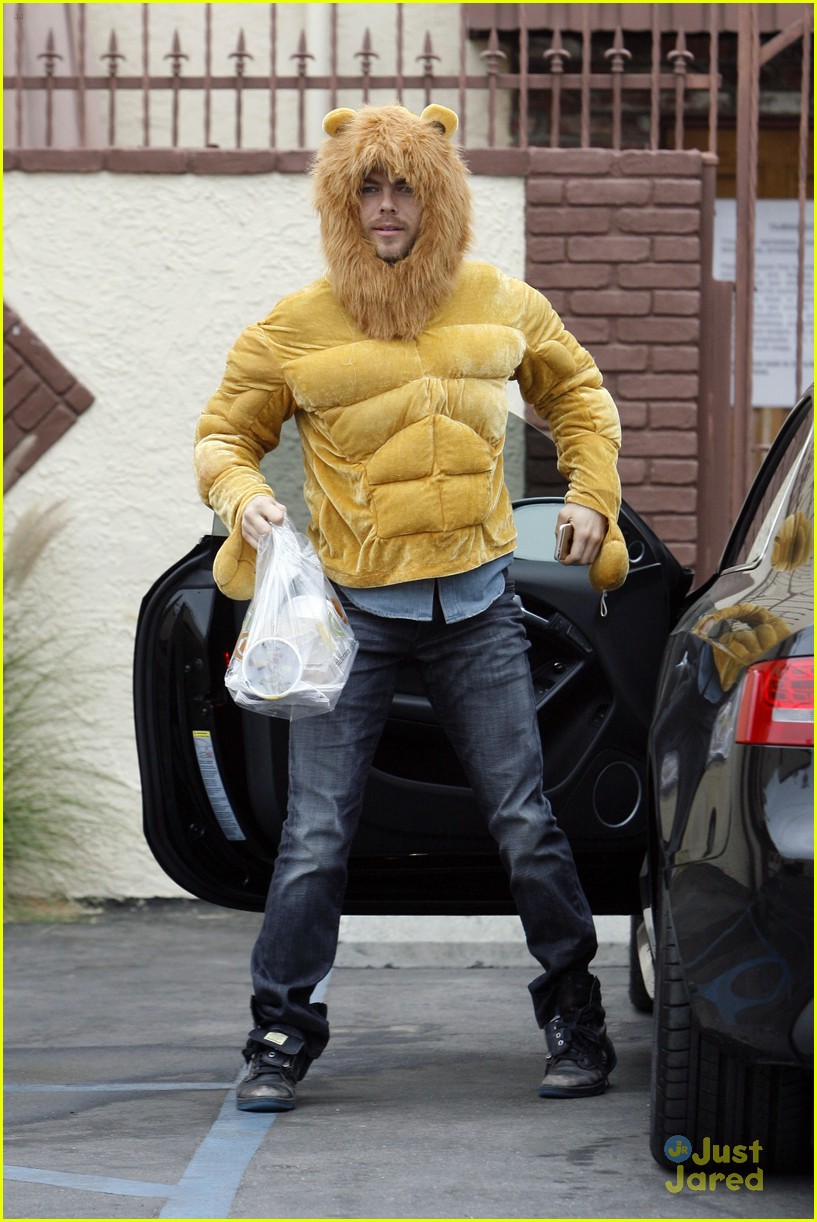 Derek Hough Roars Into 'Dancing With The Stars' Practice with Bethany Mota