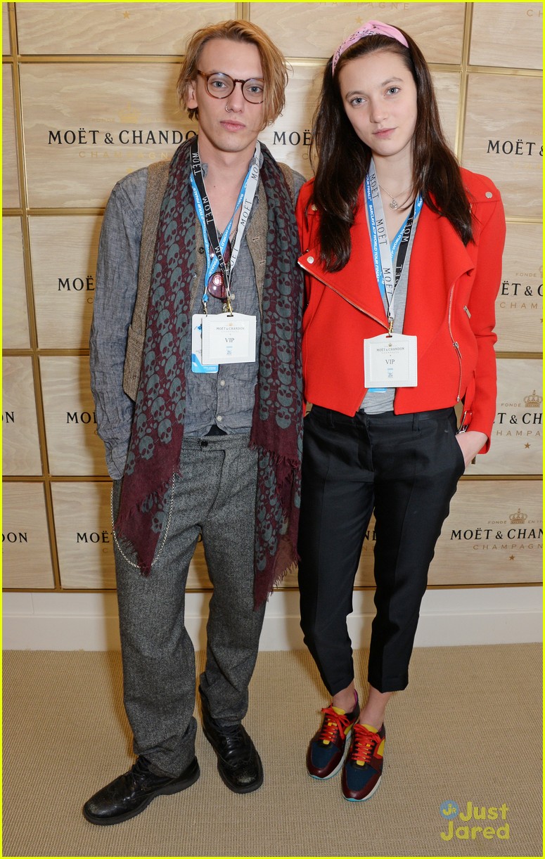 Jamie Campbell Bower & Matilda Lowther Had a 'Rough Sunday' Watching Tennis