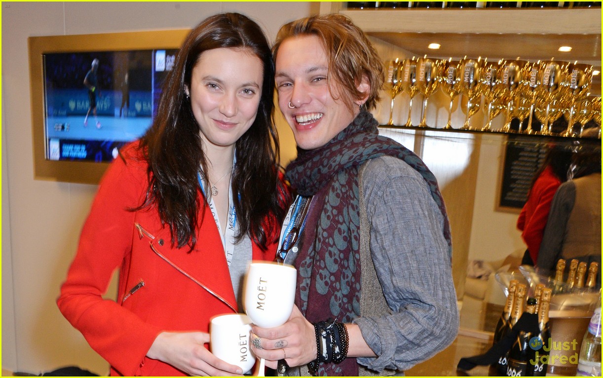 Jamie Campbell Bower & Matilda Lowther Had a 'Rough Sunday' Watching Tennis