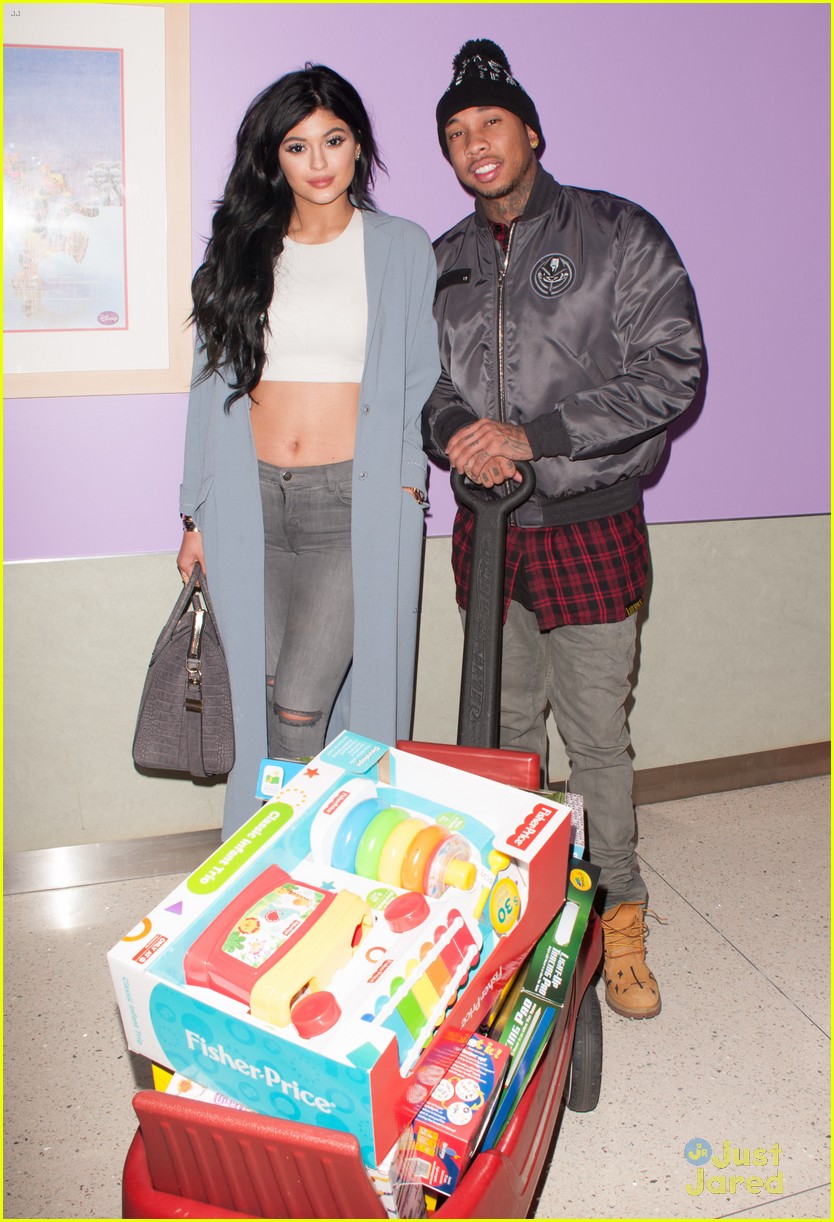 Kylie Jenner & Tyga Come Together to Donate Gifts at Children's Hospital Holiday Party