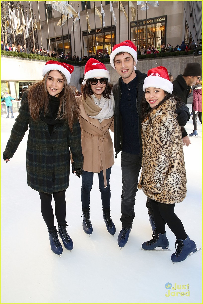 Lucy Hale & Italia Ricci Skate Into ABC Family's Winter Wonderland
