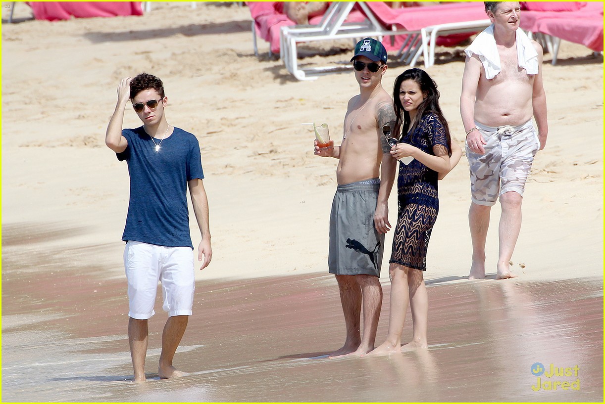 Union J Go Shirtless While Hanging Out on the Beach with Nathan Sykes