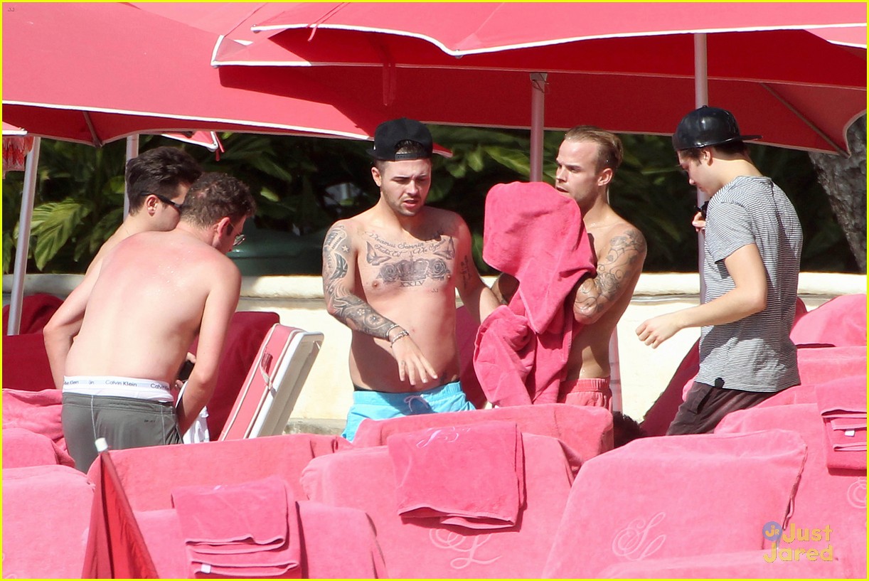 Union J Go Shirtless While Hanging Out on the Beach with Nathan Sykes