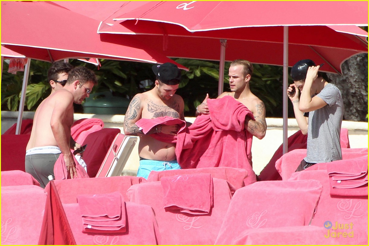 Union J Go Shirtless While Hanging Out on the Beach with Nathan Sykes