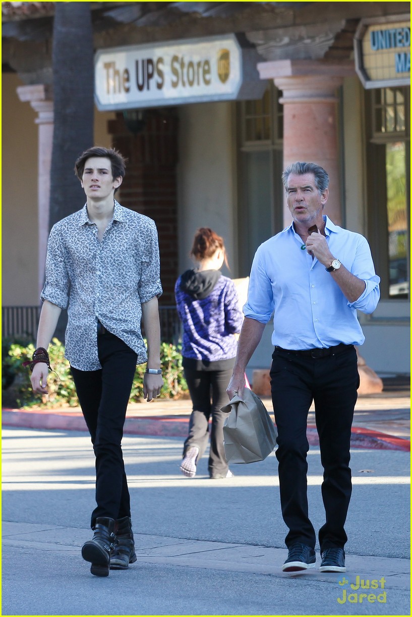 Dylan Brosnan Looks Very Tall Next to Dad Pierce on 18th Birthday