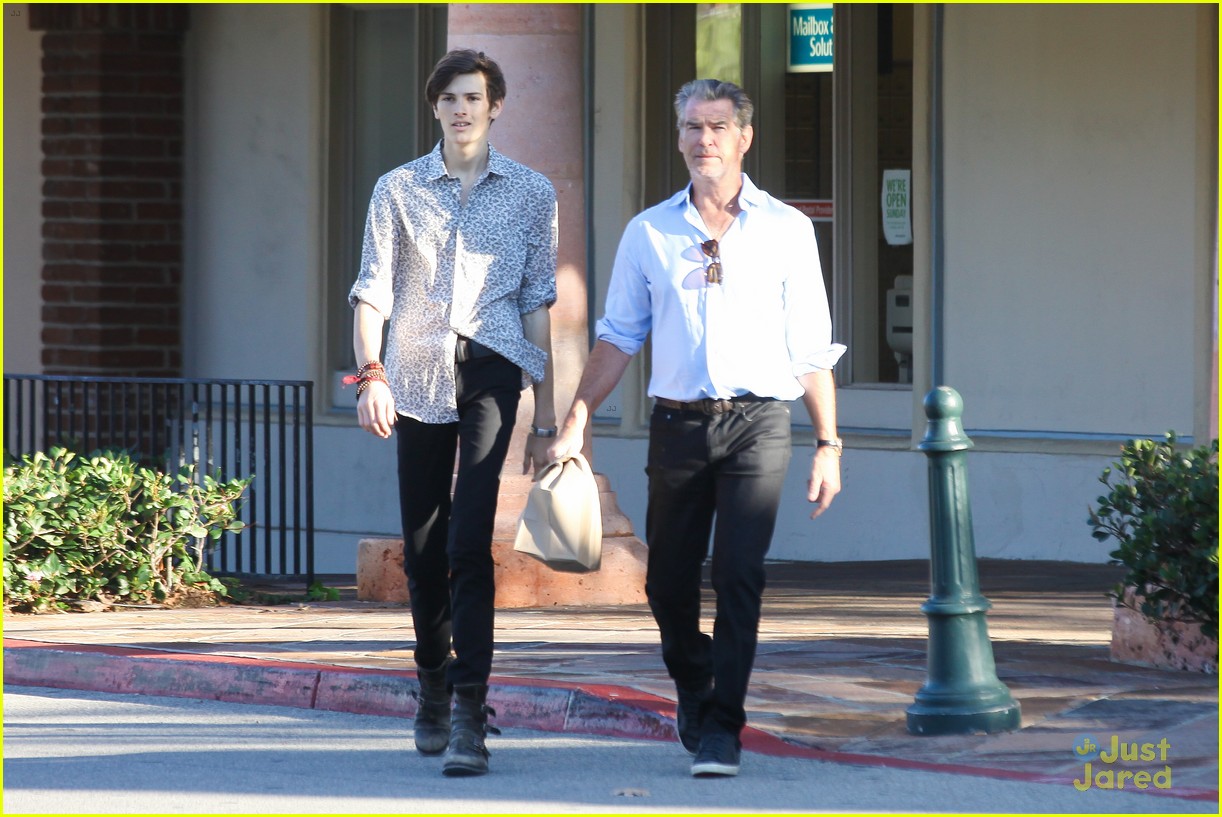 Dylan Brosnan Looks Very Tall Next to Dad Pierce on 18th Birthday