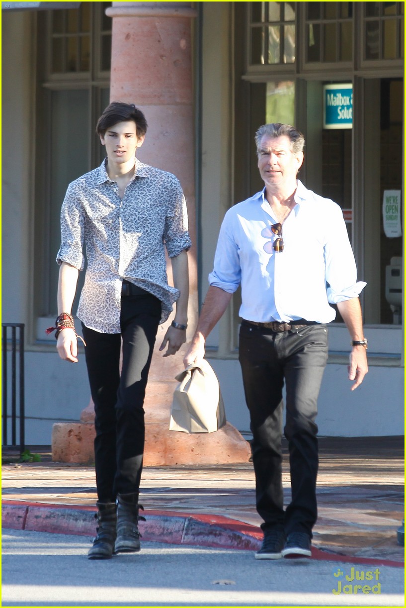 Dylan Brosnan Looks Very Tall Next to Dad Pierce on 18th Birthday