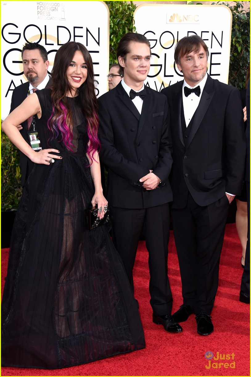 Ellar Coltrane & Lorelai Linklater Bring 'Boyhood' to Golden Globes 2015!