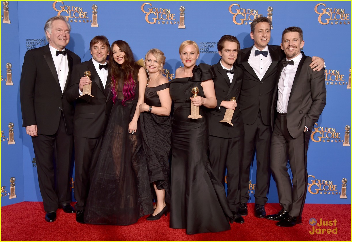 Ellar Coltrane & Lorelai Linklater Bring 'Boyhood' to Golden Globes 2015!