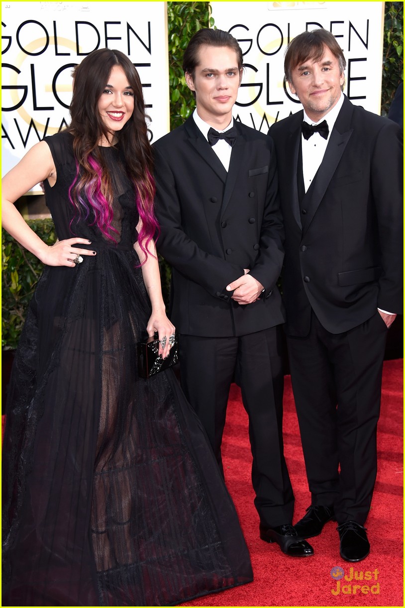 Ellar Coltrane & Lorelai Linklater Bring 'Boyhood' to Golden Globes 2015!