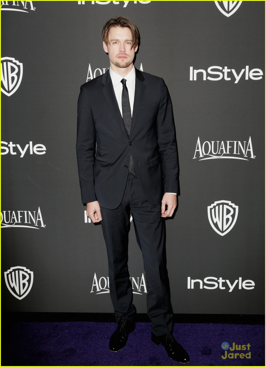 Lea Michele & Chord Overstord Bring 'Glee' Presence to InStyle Golden Globes Party 2015