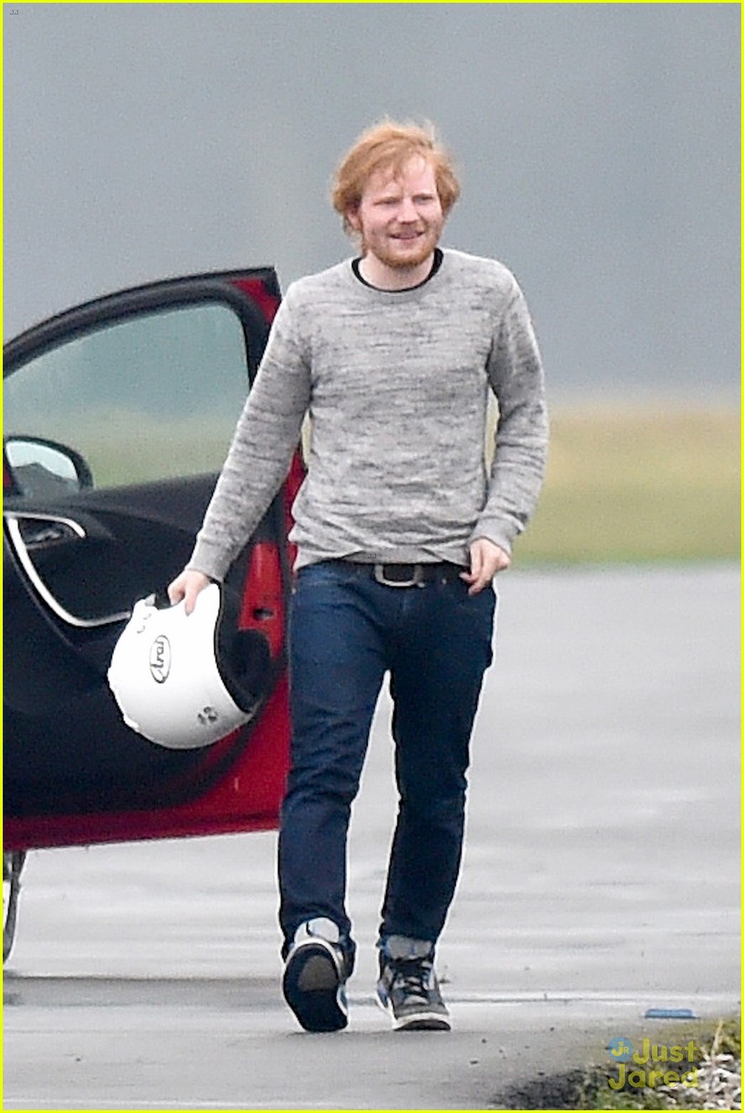 Ed Sheeran is a Speed Demon on Race Track