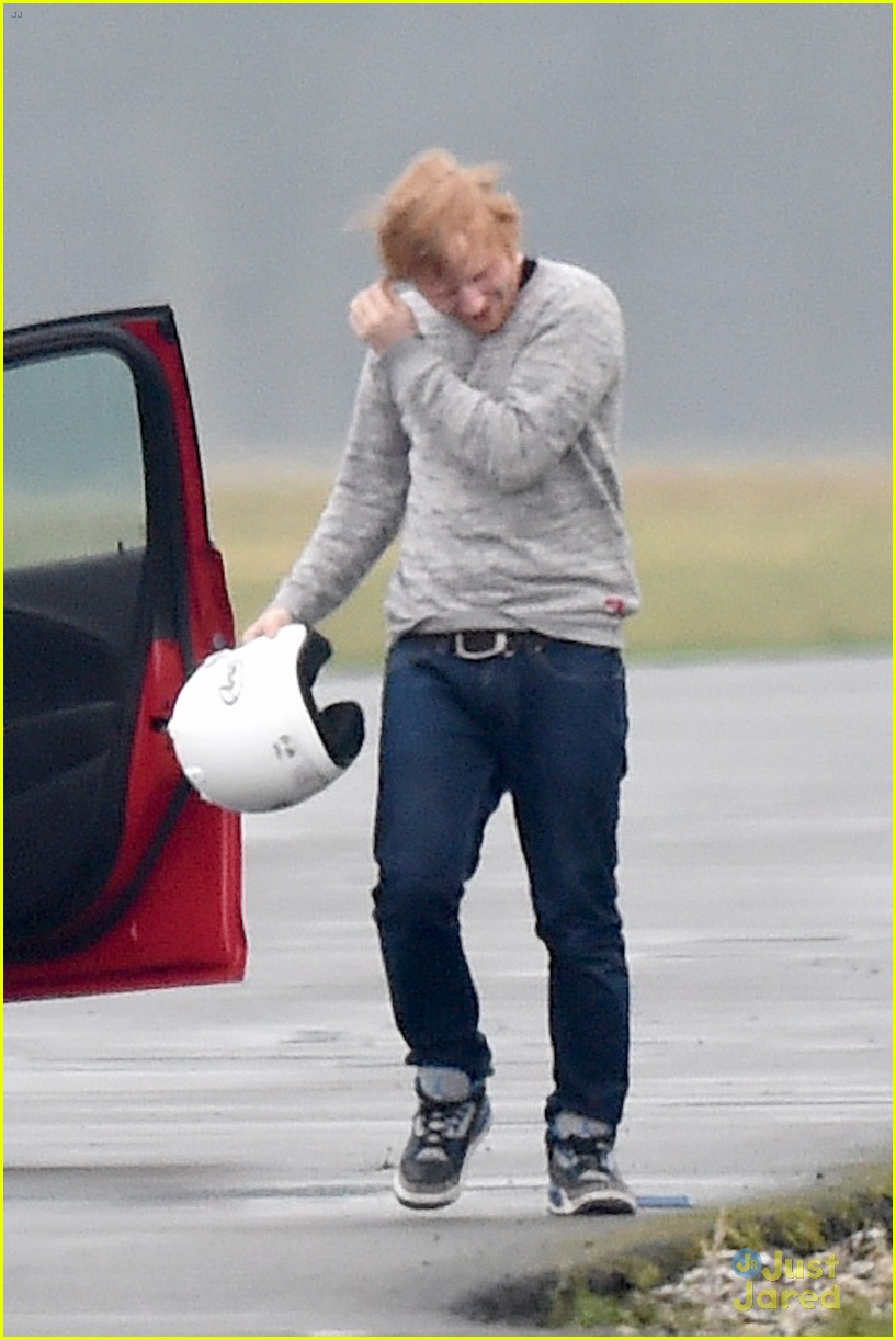 Ed Sheeran is a Speed Demon on Race Track