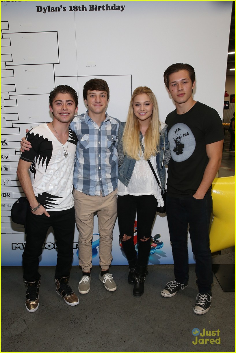 Leo Howard Is Olivia Holt's Biggest Cheerleader at Dylan Riley Snyder's Birthday Party