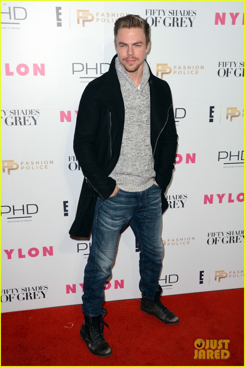 Cody Simpson & Derek Hough Kick Off Fashion Week at 'Fifty Shades' Release Party!