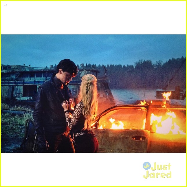 Dove Cameron & Ryan McCartan Set Fire To 'Monsterville' Set On Last Day
