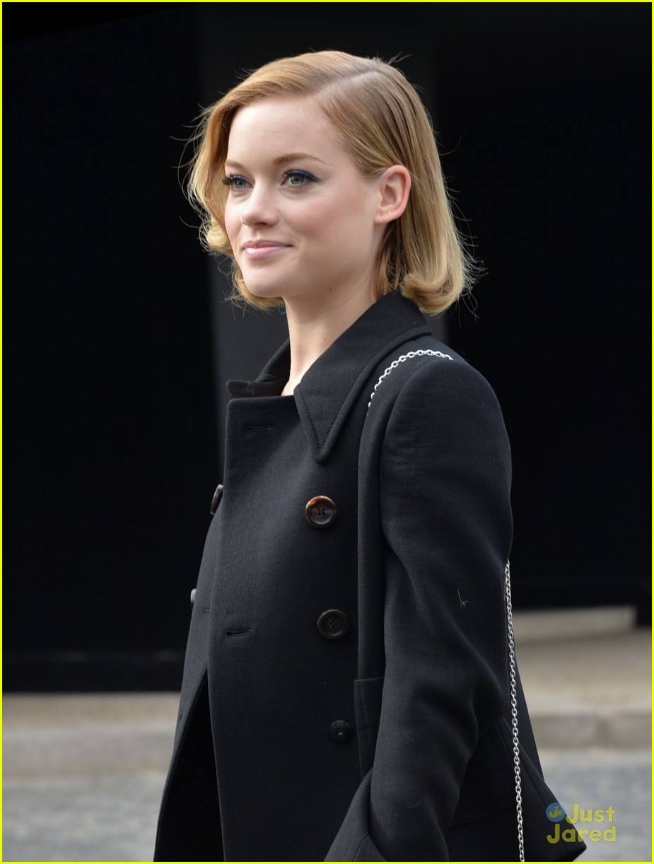 Jane Levy Brings Boyfriend Thomas McDonell To Miu Miu Show During Paris Fashion Week