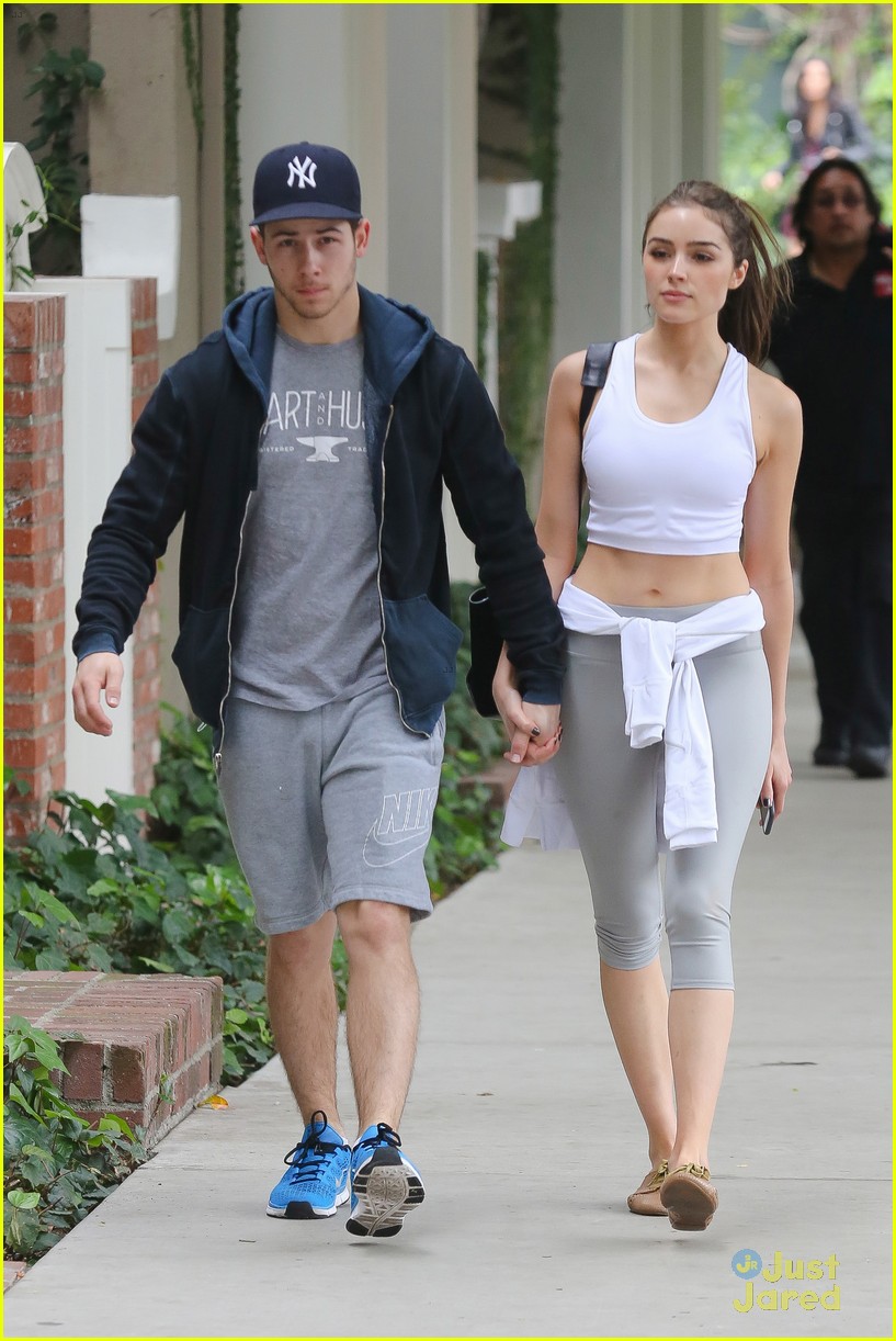 Nick Jonas & Olivia Culpo Hold Hands For Coffee Date