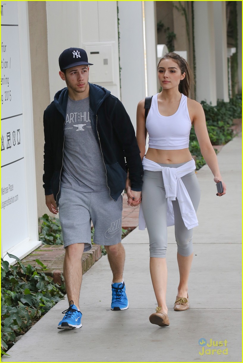 Nick Jonas & Olivia Culpo Hold Hands For Coffee Date
