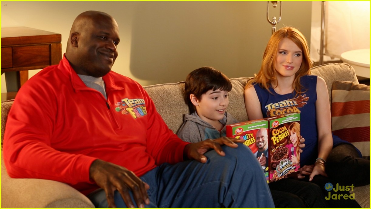 Bella Thorne & Shaquille O'Neil Exchange Fighting Words For Team Pebbles Campaign